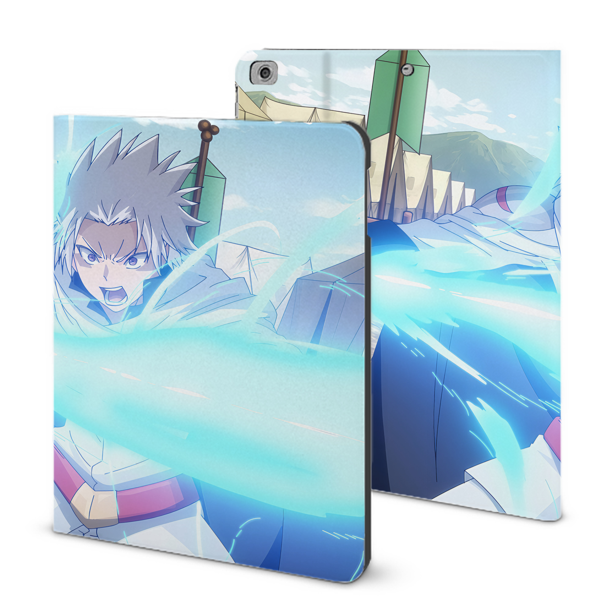 （画像用） 転スラ Regarding Reincarnated to Slime IPad ケース ブック型 PUレザー TPU 耐衝撃 軽量 薄型 ペン収納なし 全面保護 IPad 各モデル対応